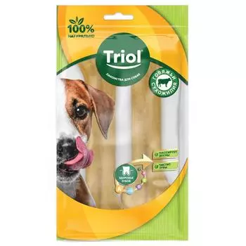 Triol TRIOL лакомство для собак, набор кость из жил №6-2 15 см, уп. 70-80 г