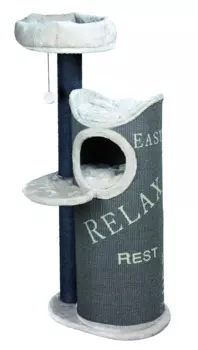 Trixie Домик для кошек Juana, 134 см, тёмно-серый/светло-серый