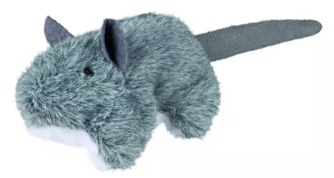 Trixie Игрушка для кошек Мышка плюшевая, 8 см