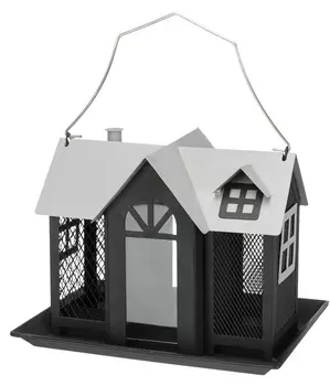 Trixie Кормушка уличная для птиц Villa, 26x19x19 см, чёрный