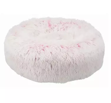 Trixie Лежак с бортиком Harvey для кошек и собак мелких и средних пород, 50х50х17 см, бело-розовый