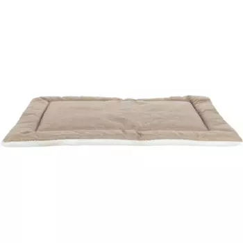 Trixie Nelli Лежак для кошек и собак, бело-серо-коричневый, светло-коричневый, 100х70 см