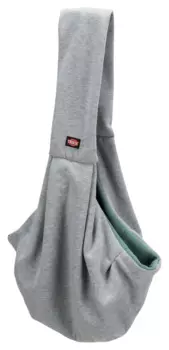 Trixie Переноска Junior мягкая для кошек и собак мелкого и среднего размера, 22х20х60 см, светло-серая-мятная