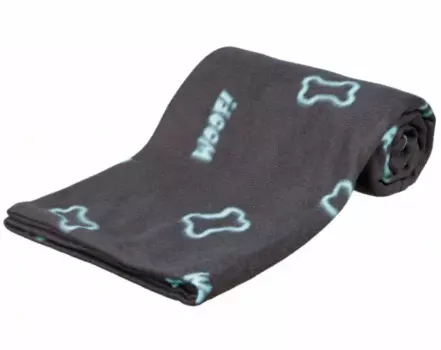 Trixie Плед-подстилка Барни для животных мелких и средних пород, 100х70 см, серый