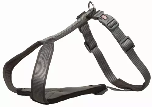 Trixie Шлейка Premium Y-harness, S: 42–50 см/15 мм, графитовый