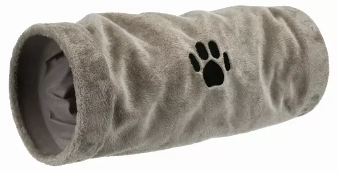 Trixie Тоннель игровой для кошек всех размеров, 22х22х60 см, серый