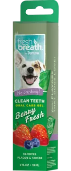 TropiСlean гель для собак для чистки зубов ягодный