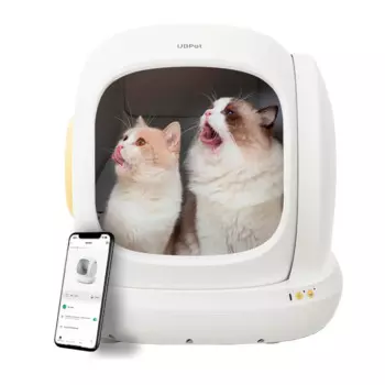 UBPET Туалет автоматический для кошек C20, 50,6х54,7х49 см, белый