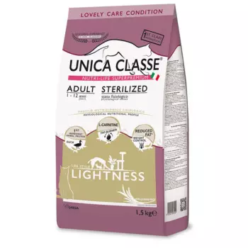 UNICA Classe Adult Sterilized Lightness Сухой корм для стерилизованных кошек, с уткой, 1,5 кг