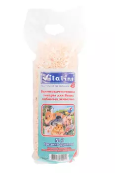 Vitaline Древесный наполнитель для грызунов №3, средняя фракция, 5,2 л (395 гр.)