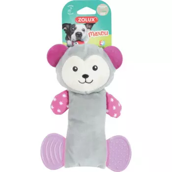 Zolux Игрушка с пищалкой для собак Игривая обезьянка, 14,5х4,5х21,5 см