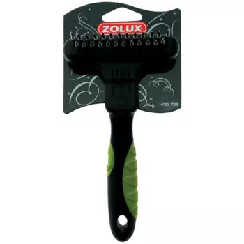 Zolux Скребница двухрядная комбинированная, 13 длинных и 12 коротких зубцов