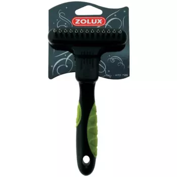 Zolux Скребница комбинированная для собак, 13 зубцов, 20,2x9,5x5,2 см