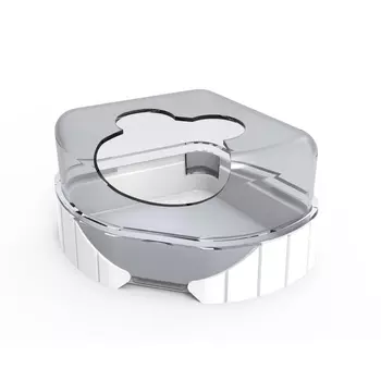 Zolux Туалет-домик угловой для грызунов Rody 3, 10,5x14,2x67 см, белый