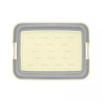 Zoo One Туалет с сеткой малый для собак, 50x37x4 см, серый