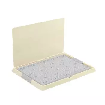 Zoo One Туалет со стенкой малый для собак, 47x34x2,5 см, серый