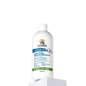 ZOORIK Шампунь увлажняющий от колтунов для собак и кошек, 500 мл