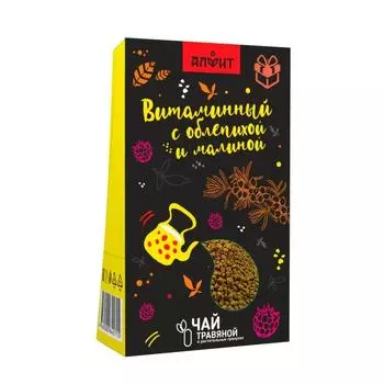 Фиточай Витаминный с облепихой и малиной, 60 г., 60 г Пачка, Алфит