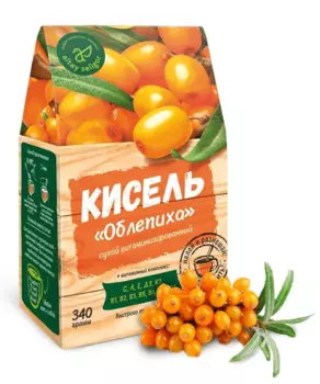 Кисель "Облепиха", 340 гр, Алтай Селигор