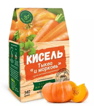 Кисель "Тыква и морковь", 340 гр, Алтай Селигор
