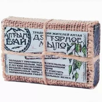 Мыло ручной работы «ДЕГТЯРНОЕ», 80 гр., Алтын Бай