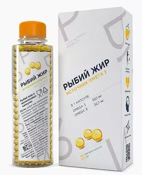 Рыбий жир в капсулах, 180 кап., Компас Здоровья