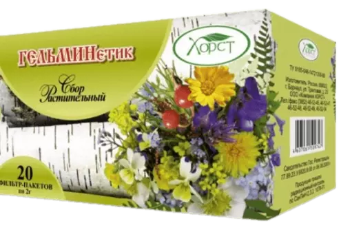 Травяной сбор «Гельминетик», фильтр-пакеты (20 шт. х 2 г.), Хорст