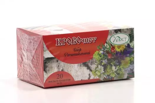 Травяной сбор «Кровочист», фильтр-пакеты (20 шт. х 2 г.), Хорст