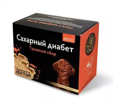 Травяной сбор "Сахарный диабет", Фильтр-пакеты, 1,5 г.*60 шт., Фарм-Продукт