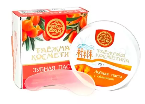 Зубная паста "С облепихой", 25 гр, Алтын Бай