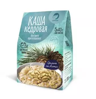 Каша кедровая, 200 г (5*40 г), Алтэя