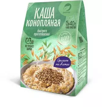 Каша «Конопляная», 200 г (5*40г), Алтэя