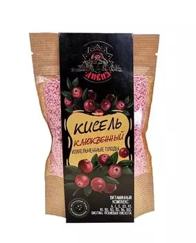 Кисель сухой витаминизированный КЛЮКВА., Малавит