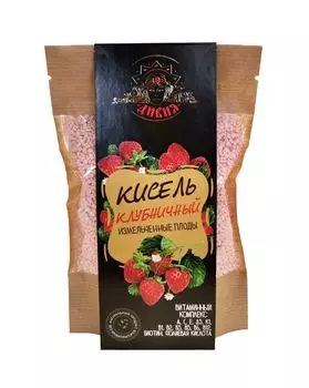 Кисель сухой витаминизированный КЛУБНИКА., Малавит