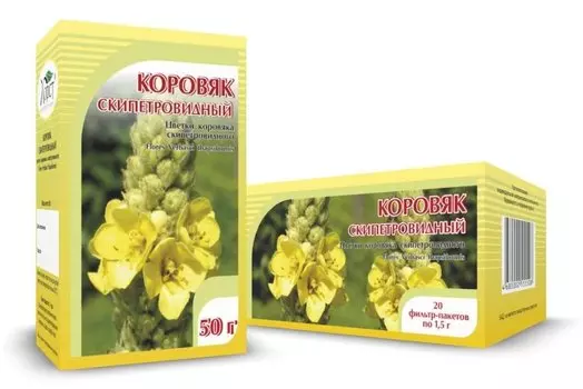 Коровяк скипетровидный, цветки, 50 г., Хорст