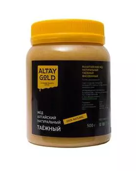 Мёд классический Таежный, 0,5 кг, Altay GOLD