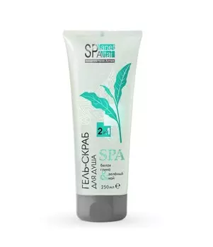 Planet SPA Altai Гель-скраб для душа с белой глиной, 250 мл., Две линии