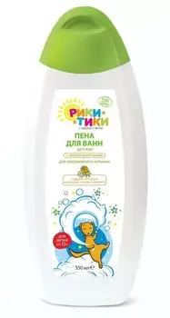 Рики-Тики Детская пена для ванн "Тутти-фрутти", 350мл., Две линии