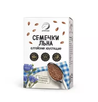 Семечки льна Алтайские хрустящие, 100 гр, Алтэя