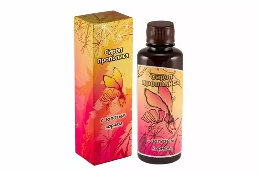 Сироп прополиса с золотым корнем, 200 мл., Хорст