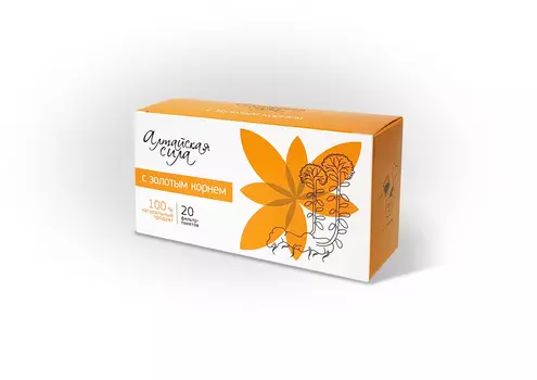 Травяной сбор "Алтайская сила" с золотым корнем, фильтр-пакет, 1,5 г*20 шт, Фарм-Продукт