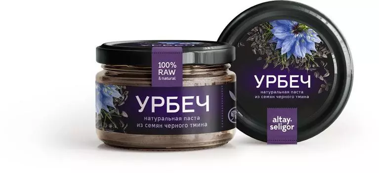 Урбеч из семян черного тмина, 100 г., Алтай-Селигор