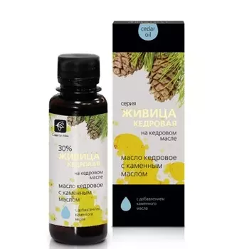 Живица кедровая на кедровом масле с каменным маслом, 100 мл., Сашера-Мед