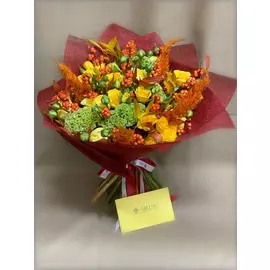 Оражево-желтый букет