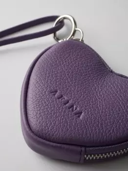 Аксессуар из натуральной кожи AFINA Монетница Сердце