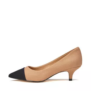 Туфли Juliette Canvas Beige/Black