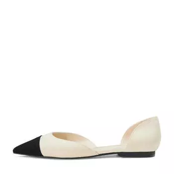 Туфли Sandra Canvas White/Black