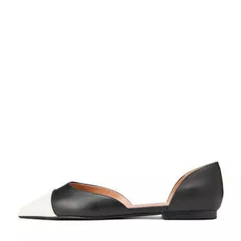 Туфли Sandra Leather Black/White