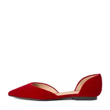 Туфли Sandra Velvet Red