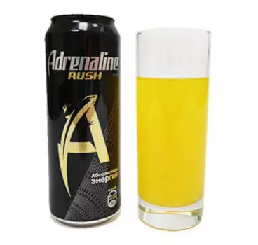 Энергетические и спортивные напитки Adrenalin Rush